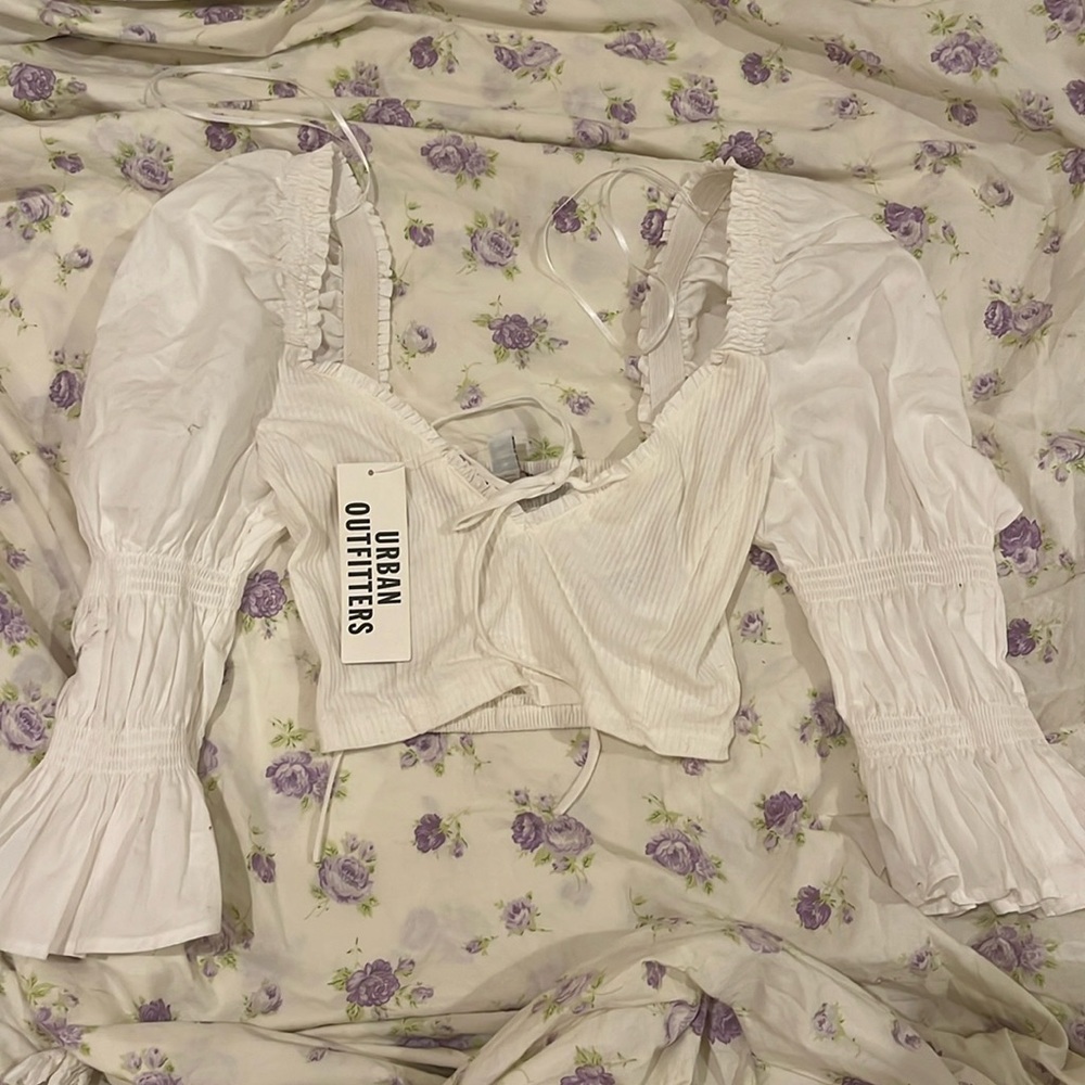 NWT urban outfitters white crop top